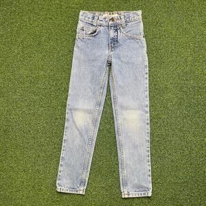 Vintage 90s Y2K High Sierra Kids Light Wash Denim Jeans Sz 7S
